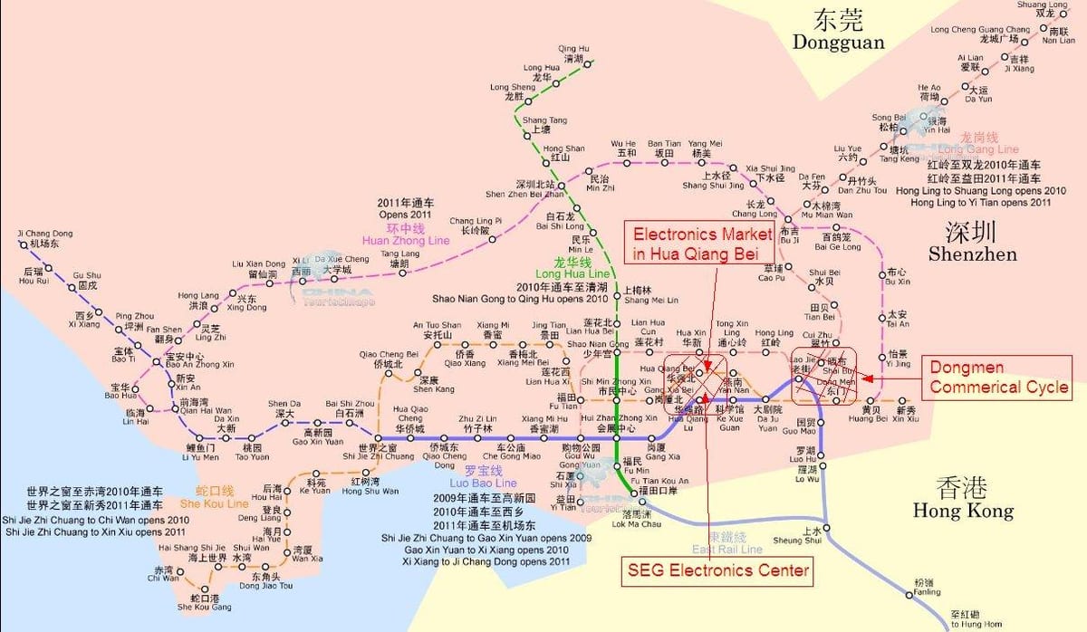 வரைபடம் ஷென்ழேன் மின்னணு சந்தை